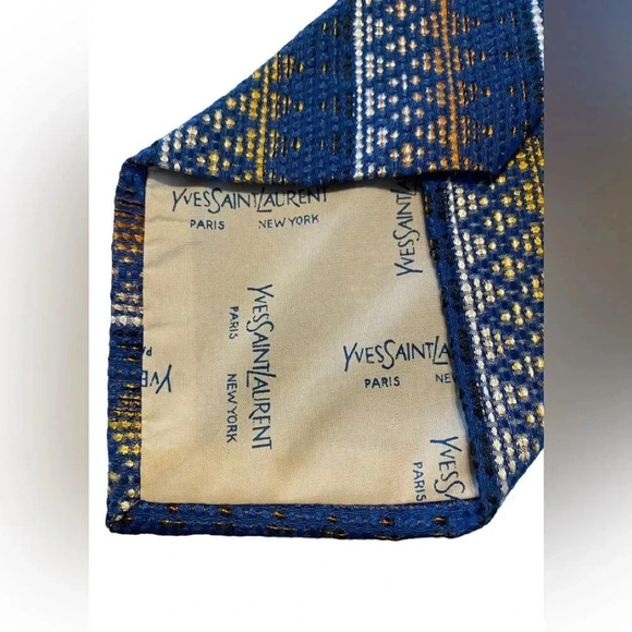 Vintage Yves Saint Laurent Tie 100% Silk - Picture 4 of 5